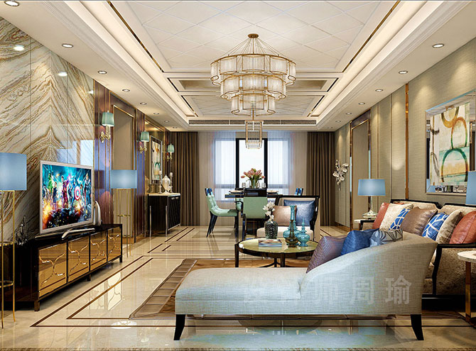 草美妇视频世纪江尚三室两厅168平装修设计效果欣赏